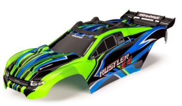 TRX6734G Karosse TRX RUSTLER-4x4 Clipless Grün